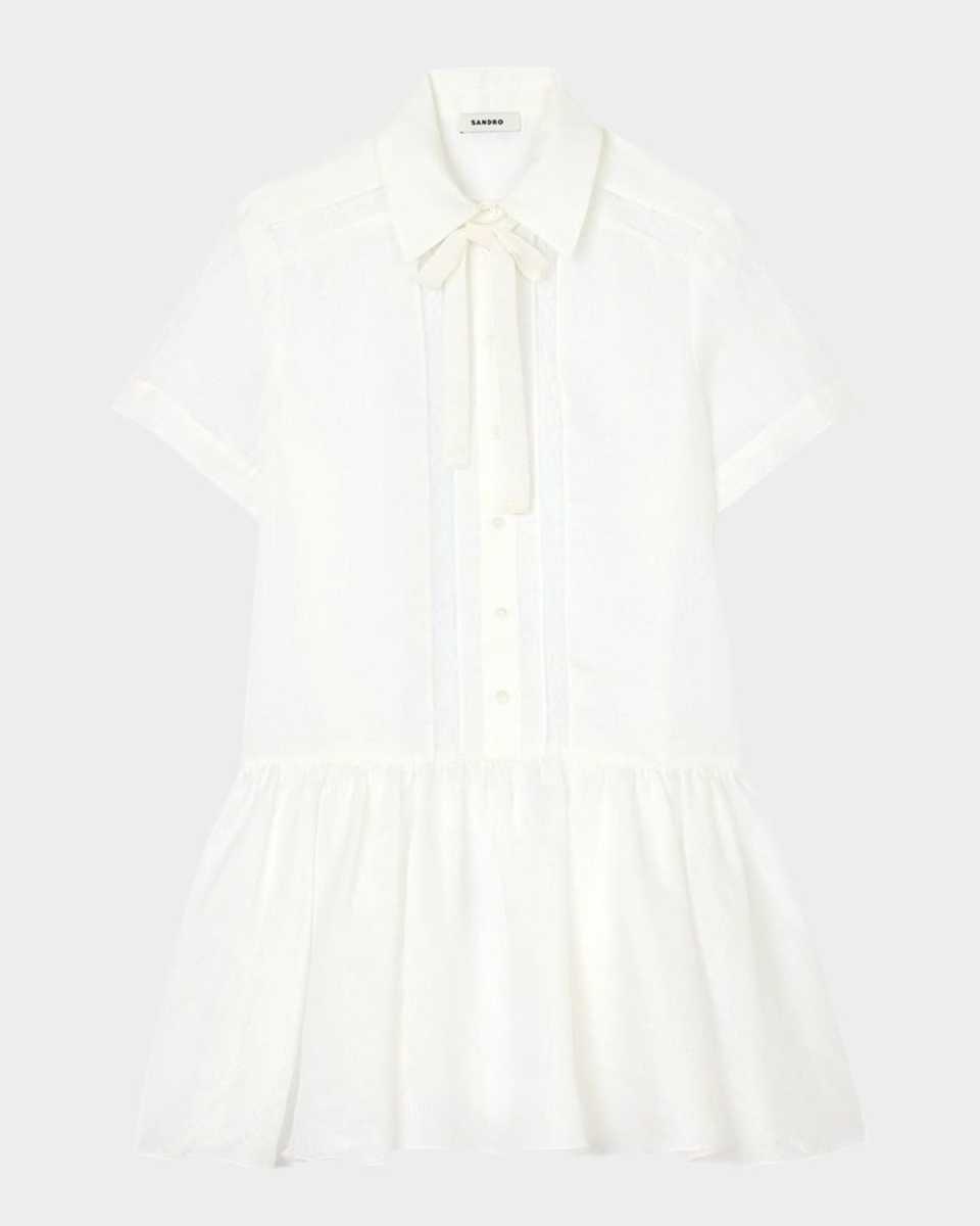 Toulouse Linen-Blend Shirtdress